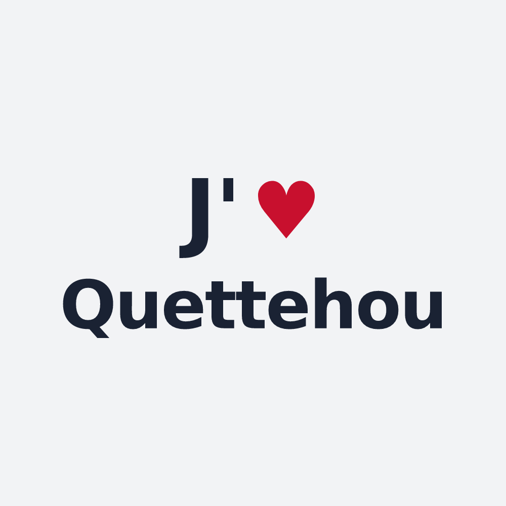 Poster personnalisé Quettehou — design J'aime Quettehou