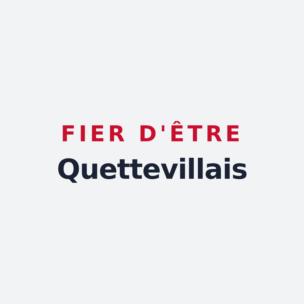 Poster « Fier d'être Quettevillais » — design pour Quetteville