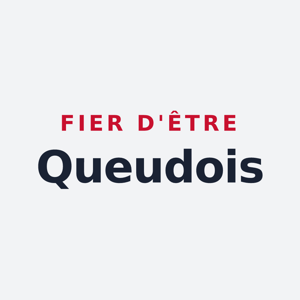 Poster « Fier d'être Queudois » — design pour Queudes