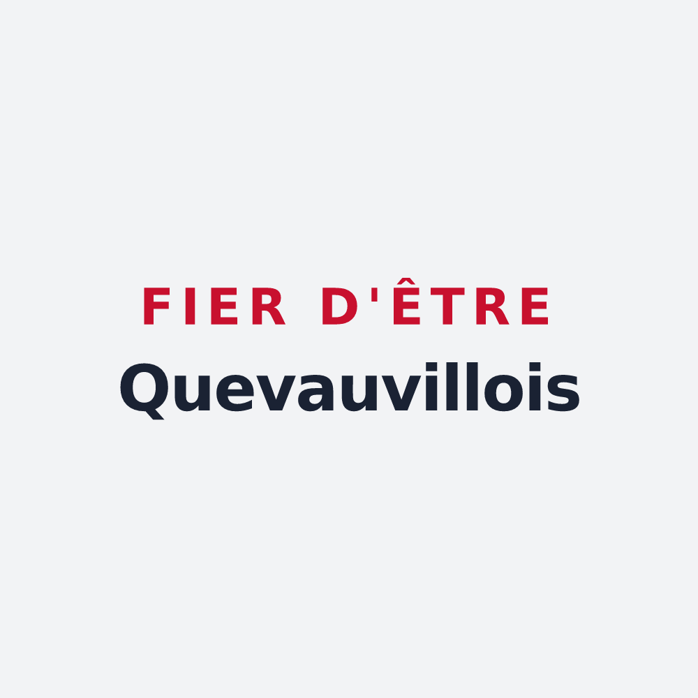 Poster « Fier d'être Quevauvillois » — design pour Quevauvillers