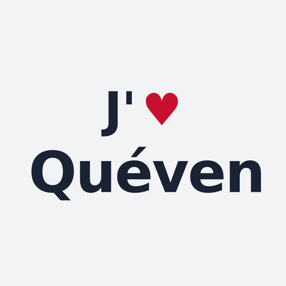 Poster personnalisé Quéven — design J'aime Quéven