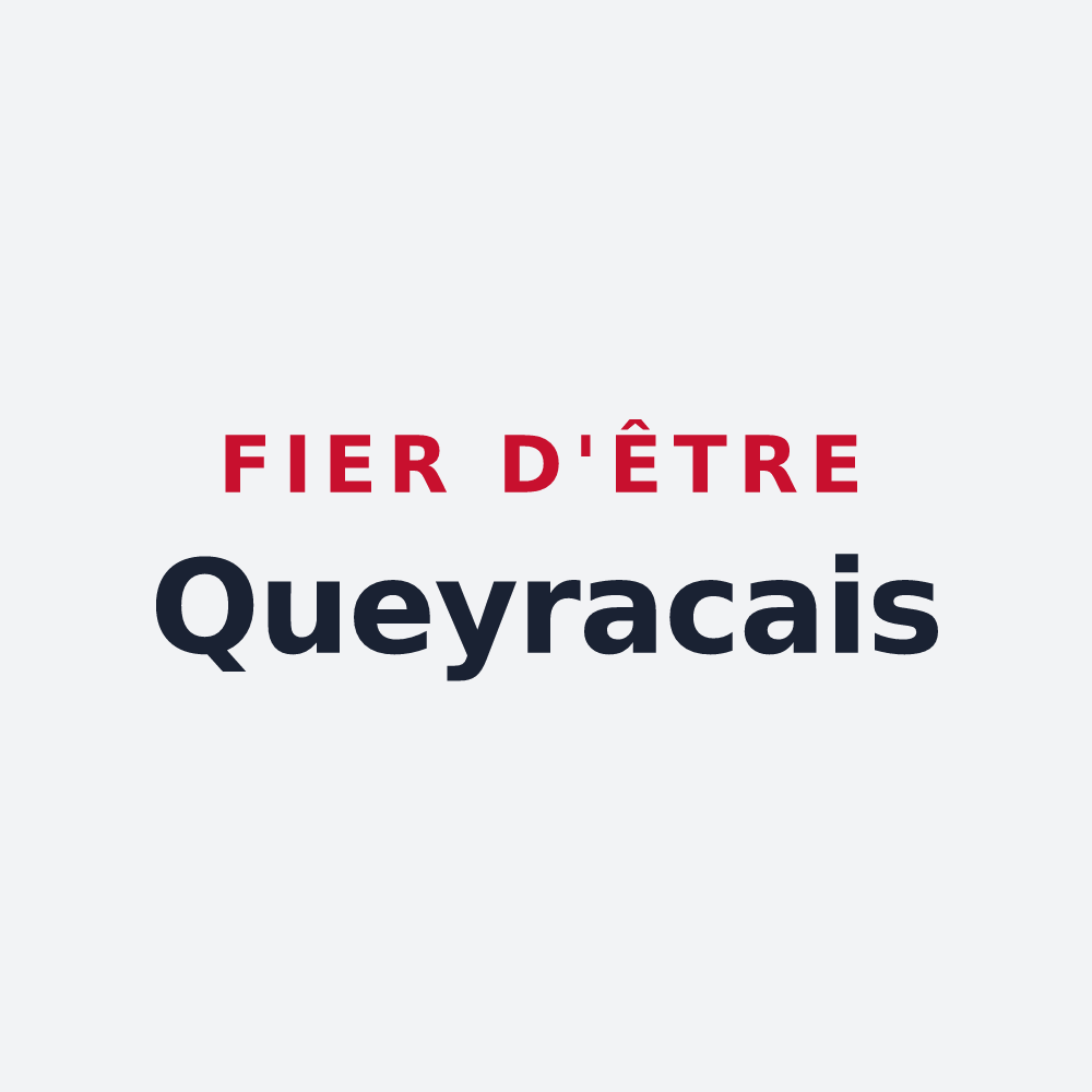 Poster « Fier d'être Queyracais » — design pour Queyrac