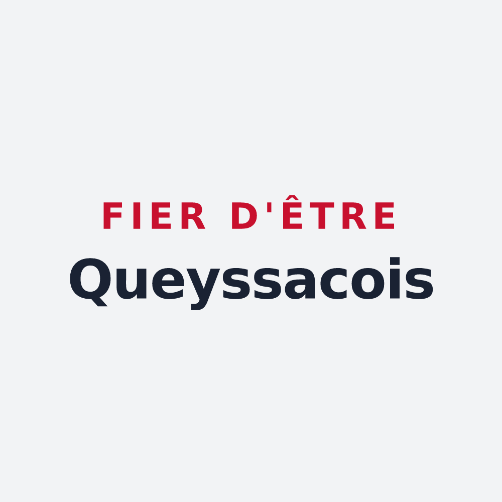 Poster « Fier d'être Queyssacois » — design pour Queyssac-les-Vignes