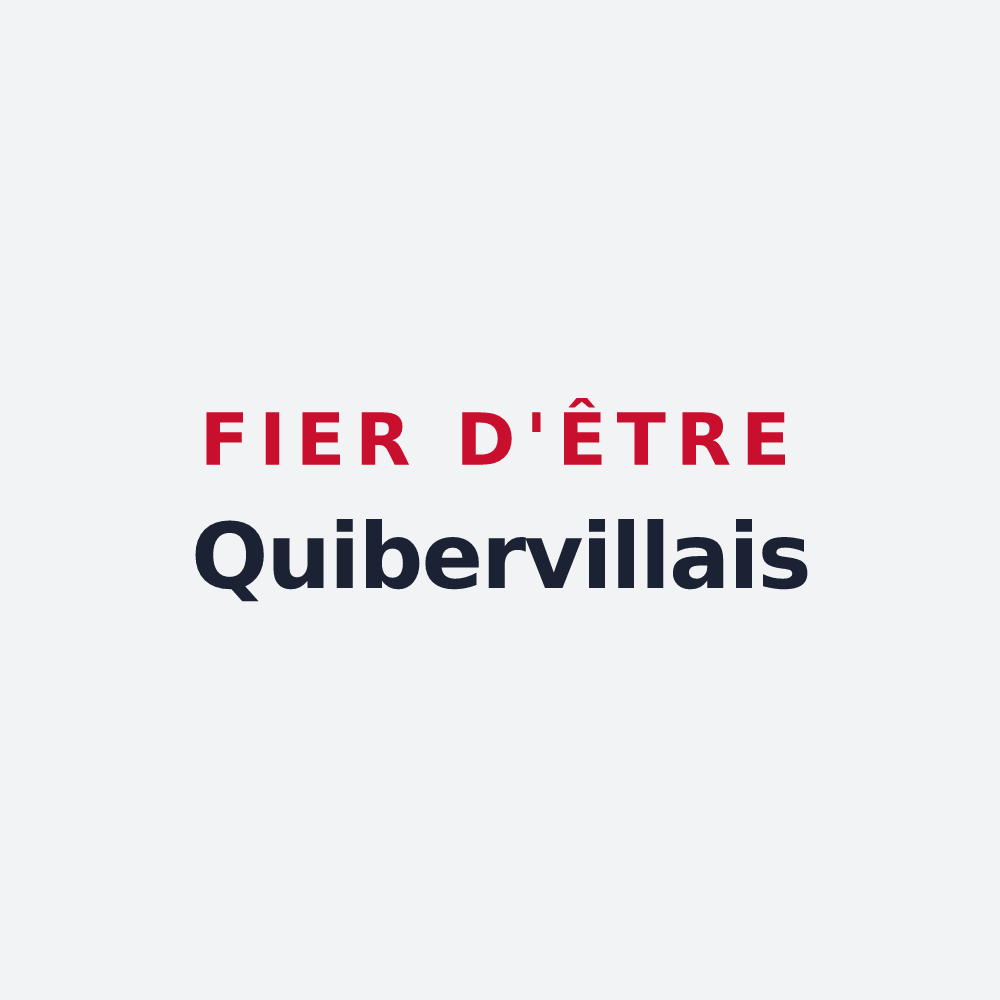 Poster « Fier d'être Quibervillais » — design pour Quiberville-sur-Mer