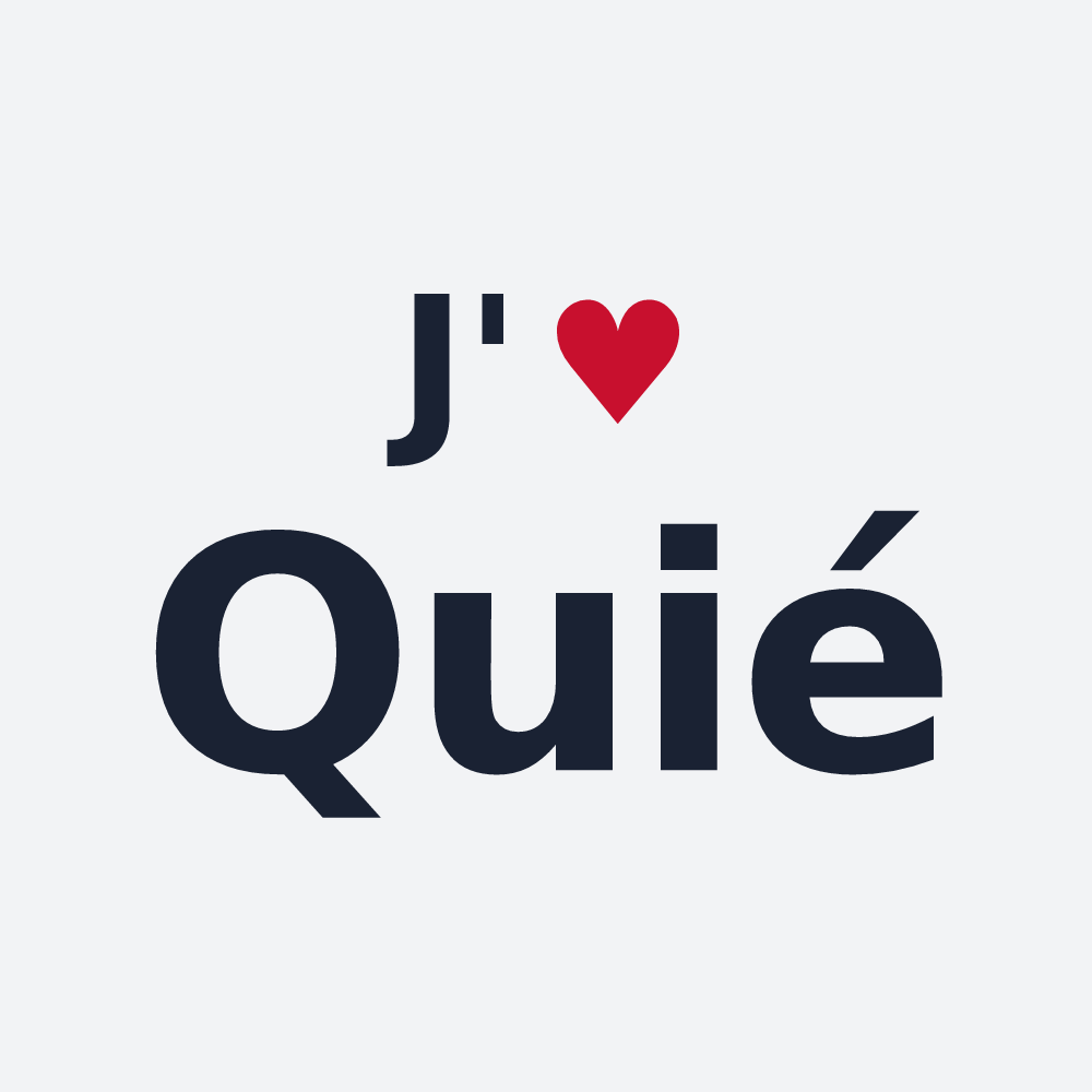 Poster personnalisé Quié — design J'aime Quié
