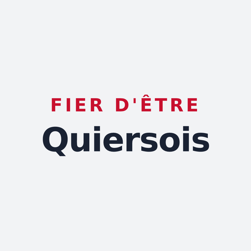 Poster « Fier d'être Quiersois » — design pour Quiers-sur-Bezonde