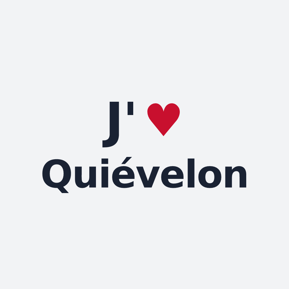 Poster personnalisé Quiévelon — design J'aime Quiévelon