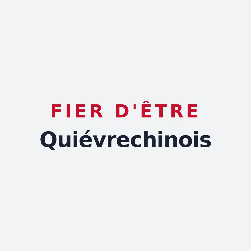 Poster « Fier d'être Quiévrechinois » — design pour Quiévrechain
