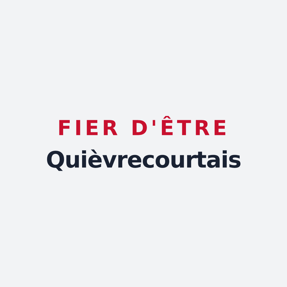 Poster « Fier d'être Quièvrecourtais » — design pour Quièvrecourt
