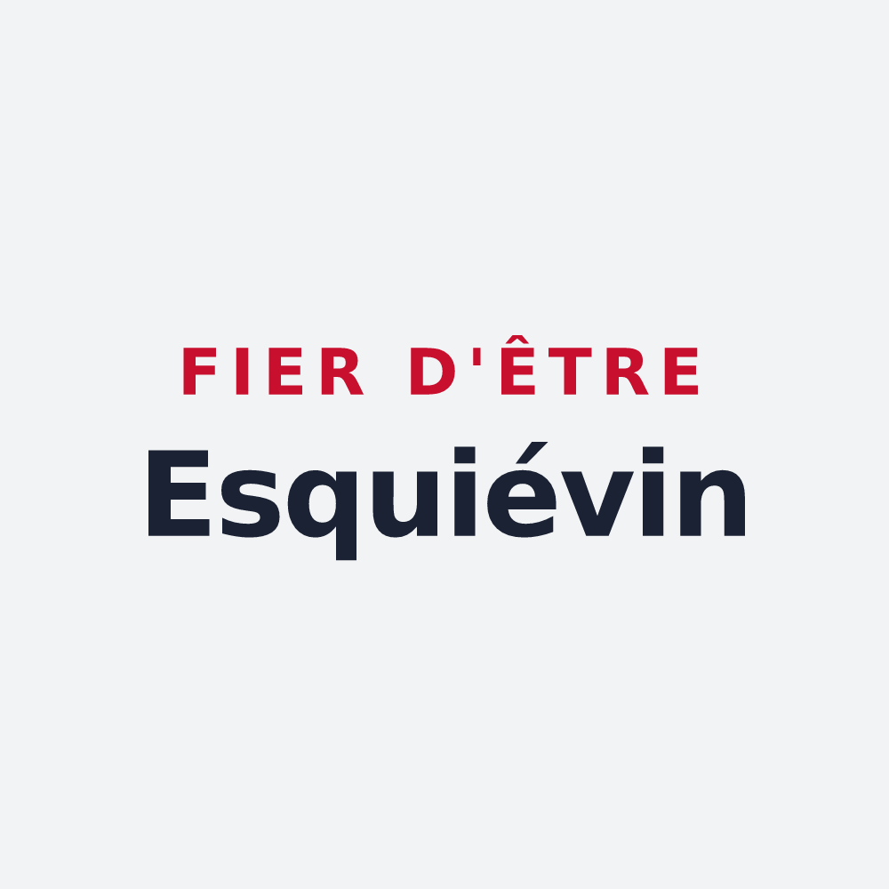 Poster « Fier d'être Esquiévin » — design pour Quiévy