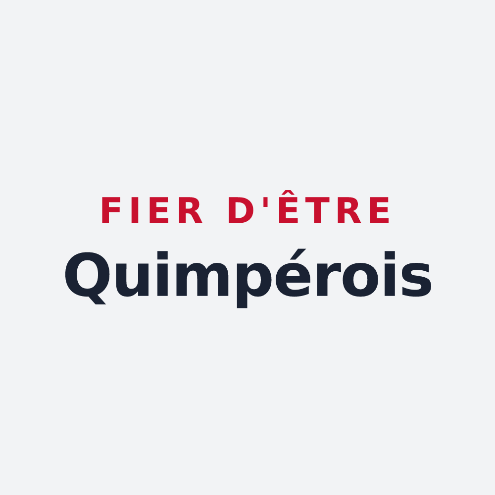 Poster « Fier d'être Quimpérois » — design pour Quimper