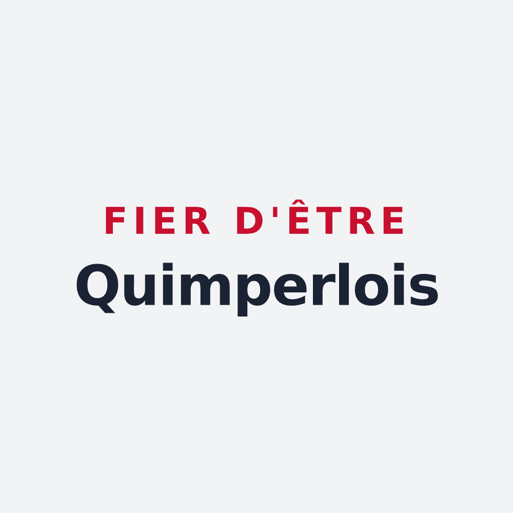 Poster « Fier d'être Quimperlois » — design pour Quimperlé