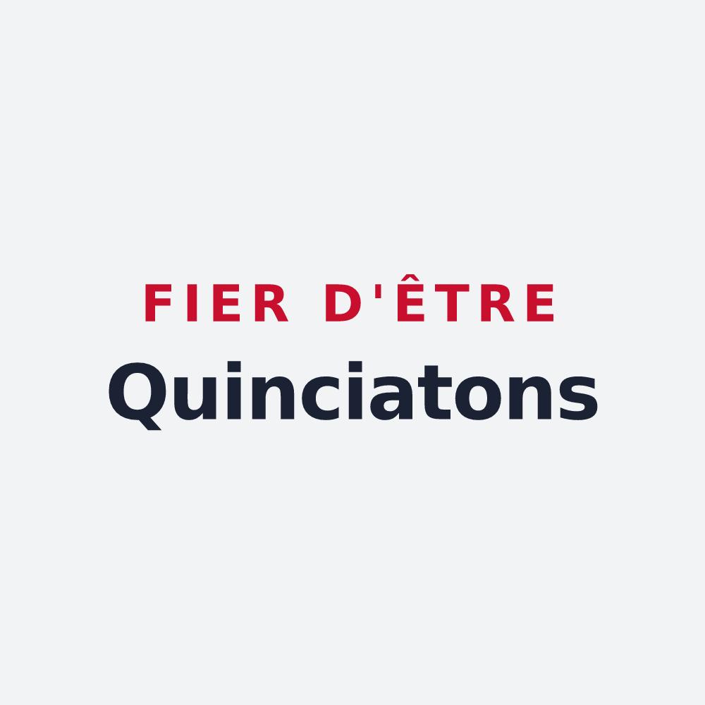 Poster « Fier d'être Quinciatons » — design pour Quincié-en-Beaujolais