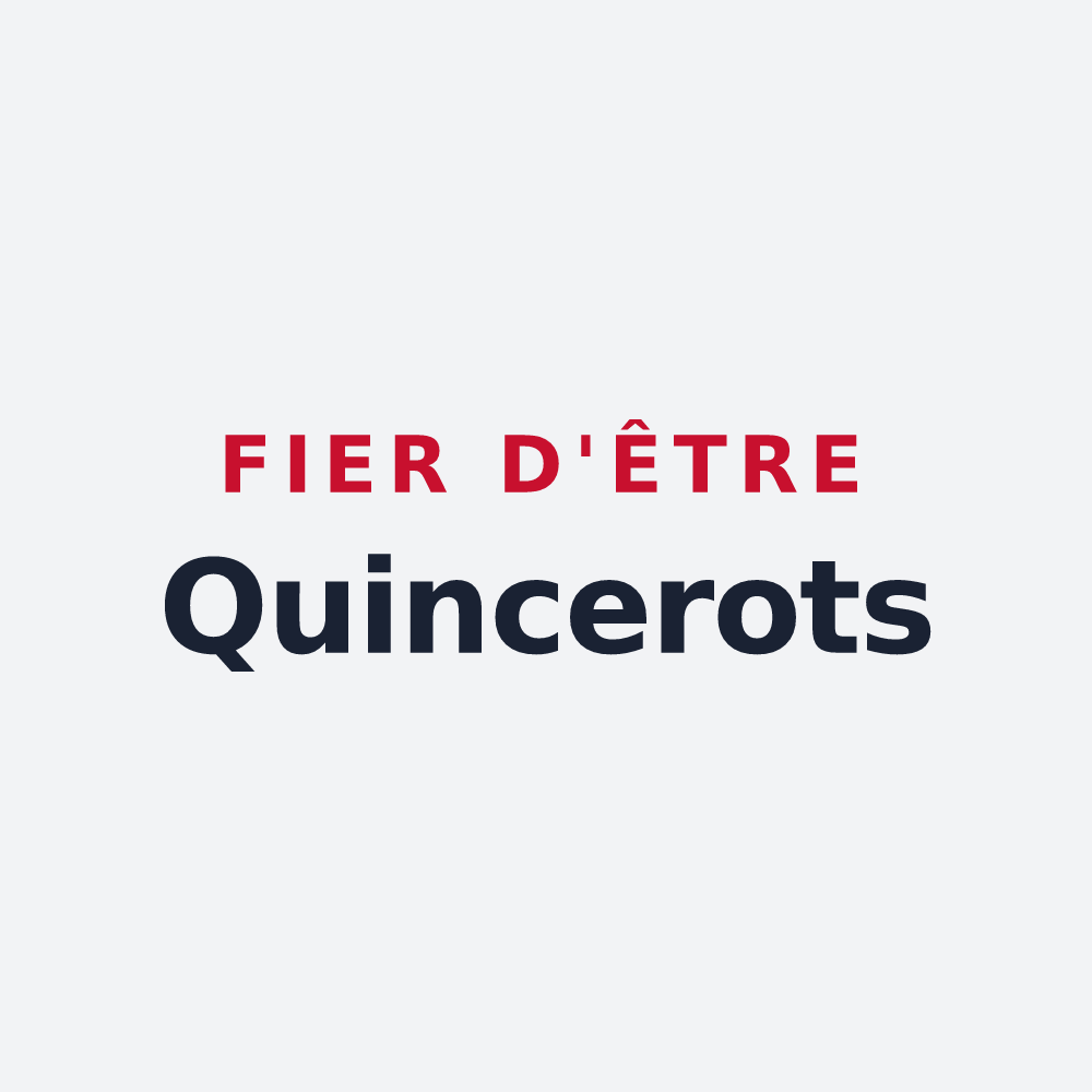 Poster « Fier d'être Quincerots » — design pour Quincieux