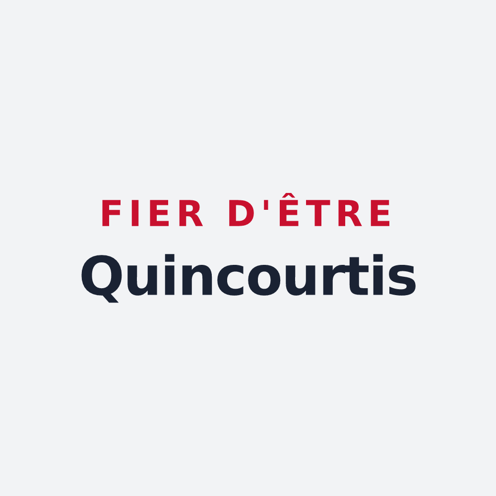 Poster « Fier d'être Quincourtis » — design pour Quincy-Landzécourt