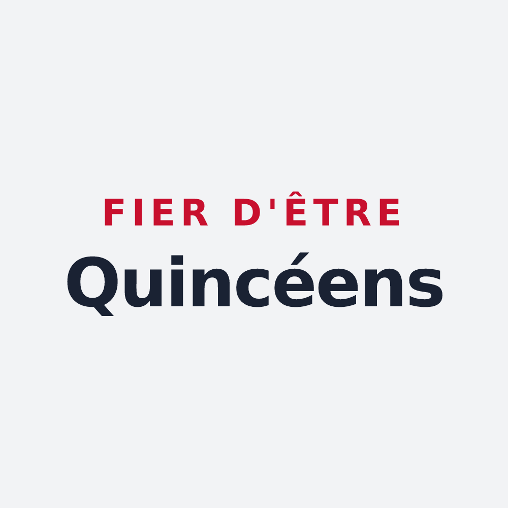 Poster « Fier d'être Quincéens » — design pour Quincy-Voisins