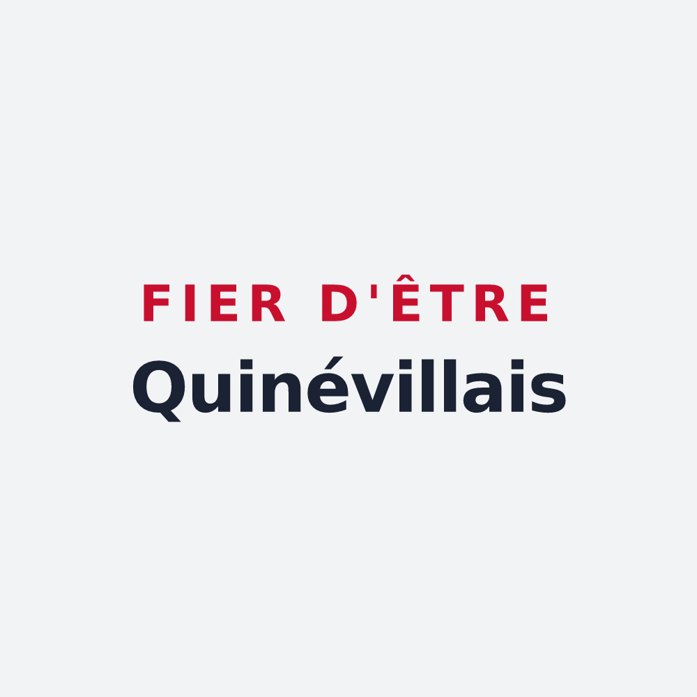 Poster « Fier d'être Quinévillais » — design pour Quinéville