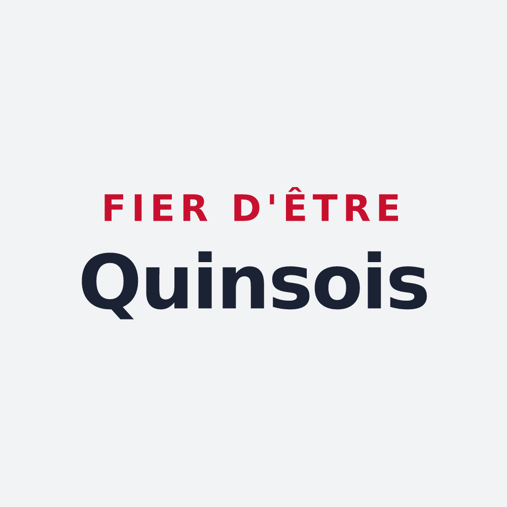 Poster « Fier d'être Quinsois » — design pour Quins