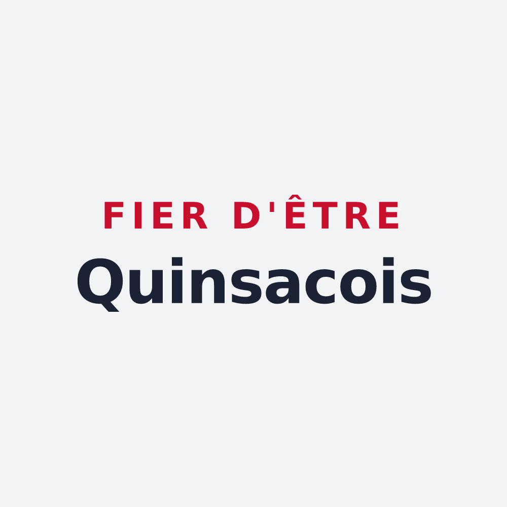Poster « Fier d'être Quinsacois » — design pour Quinsac