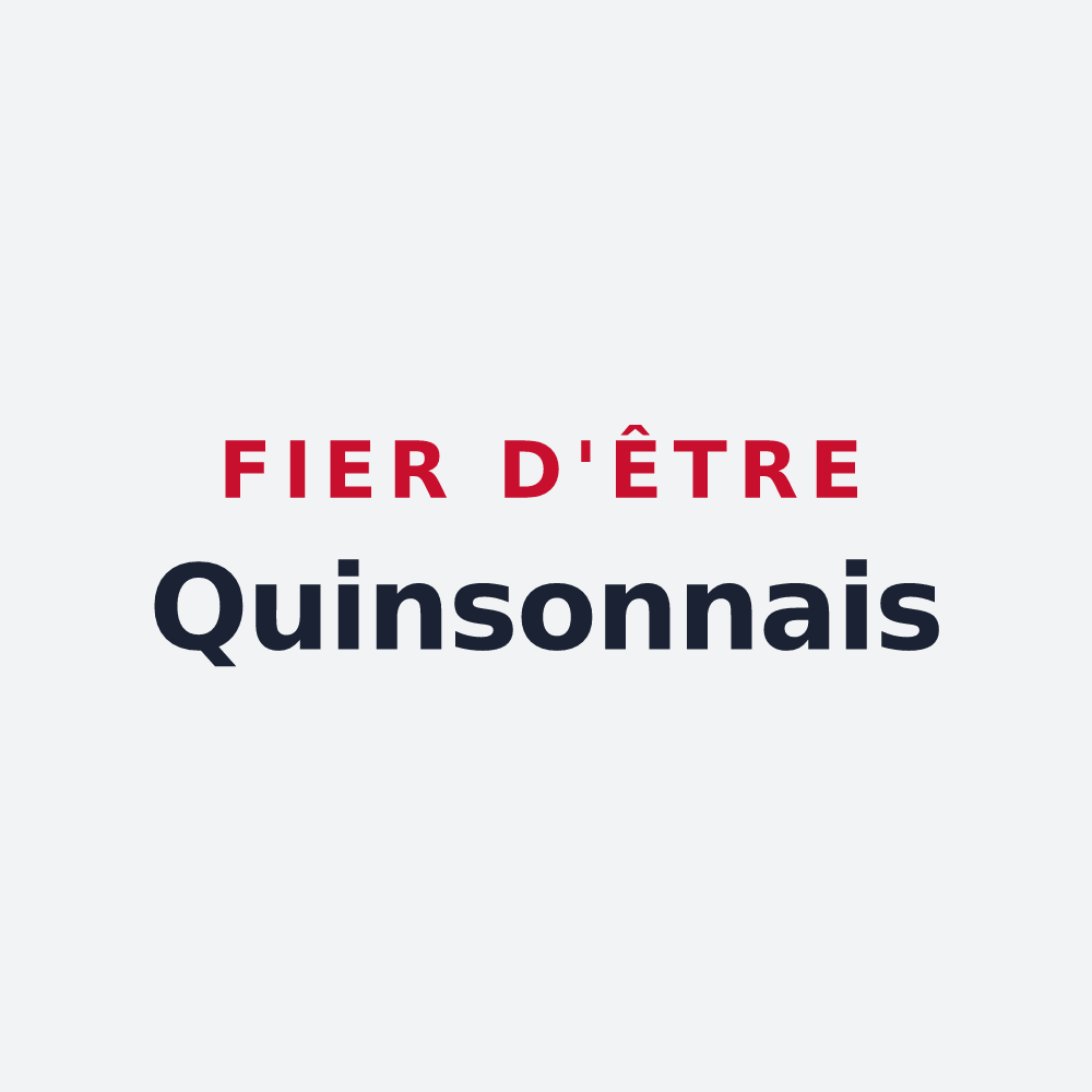 Poster « Fier d'être Quinsonnais » — design pour Quinson