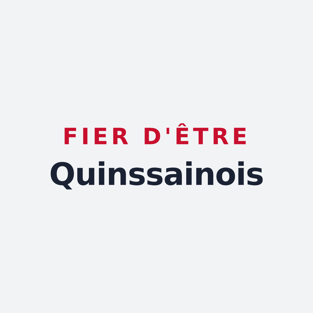 Poster « Fier d'être Quinssainois » — design pour Quinssaines