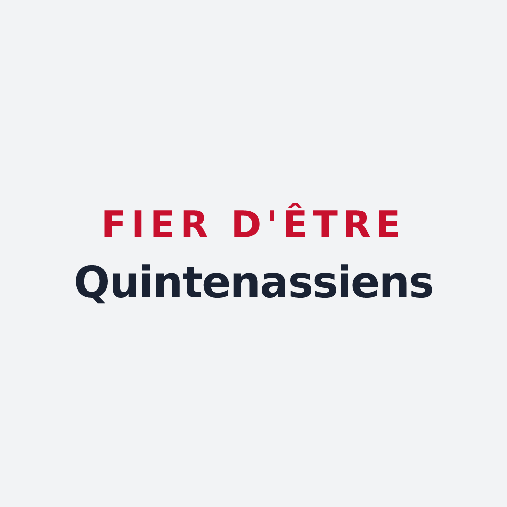 Poster « Fier d'être Quintenassiens » — design pour Quintenas