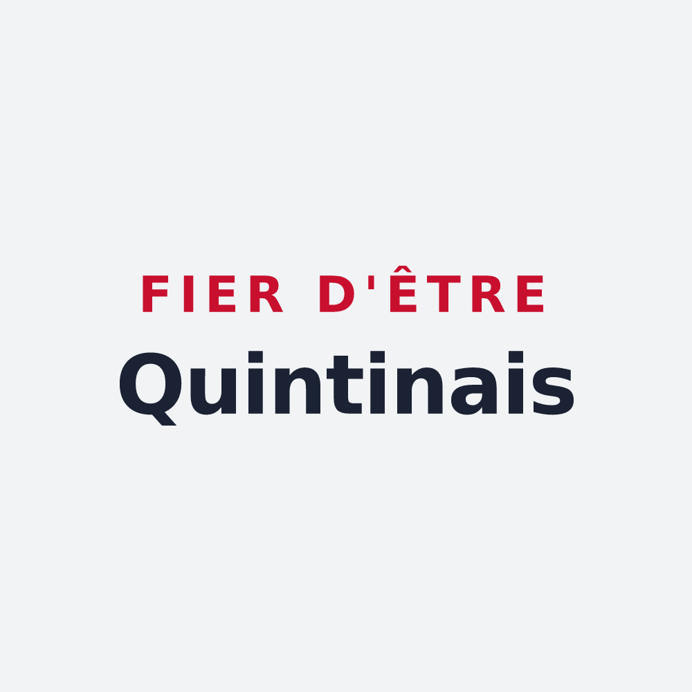 Poster « Fier d'être Quintinais » — design pour Quintin