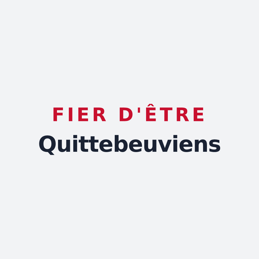 Poster « Fier d'être Quittebeuviens » — design pour Quittebeuf