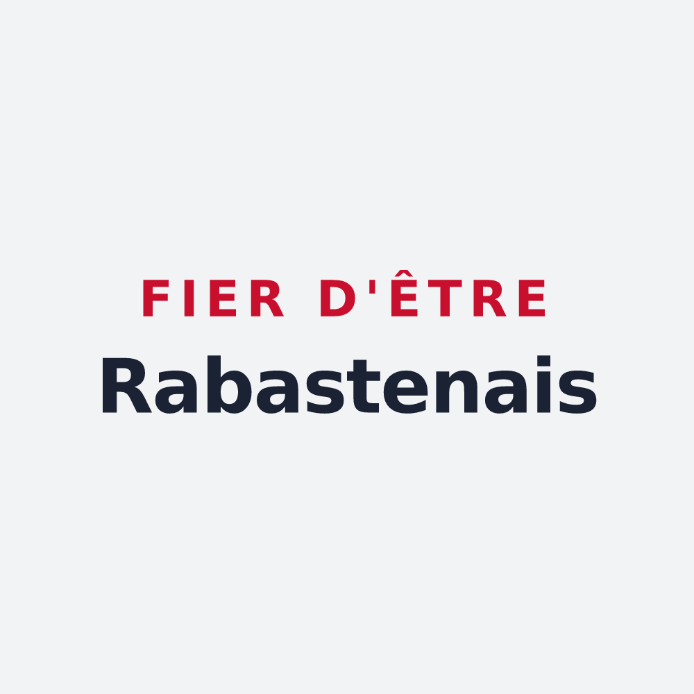 Poster « Fier d'être Rabastenais » — design pour Rabastens-de-Bigorre