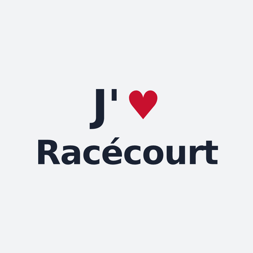 Poster personnalisé Racécourt — design J'aime Racécourt