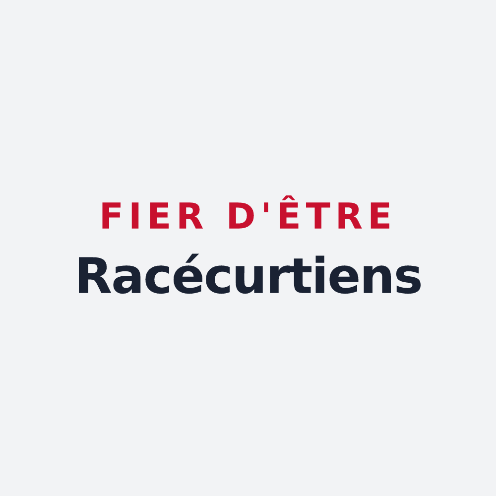 Poster « Fier d'être Racécurtiens » — design pour Racécourt