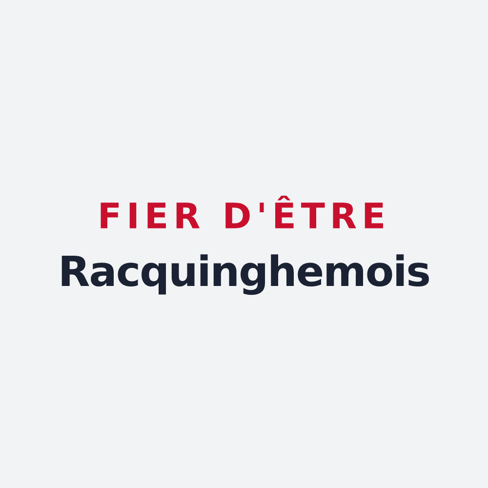 Poster « Fier d'être Racquinghemois » — design pour Racquinghem