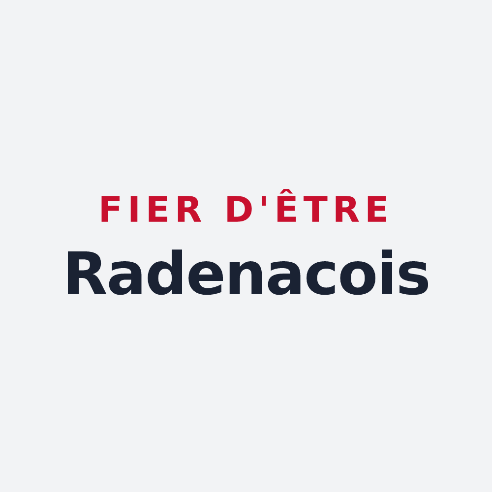 Poster « Fier d'être Radenacois » — design pour Radenac