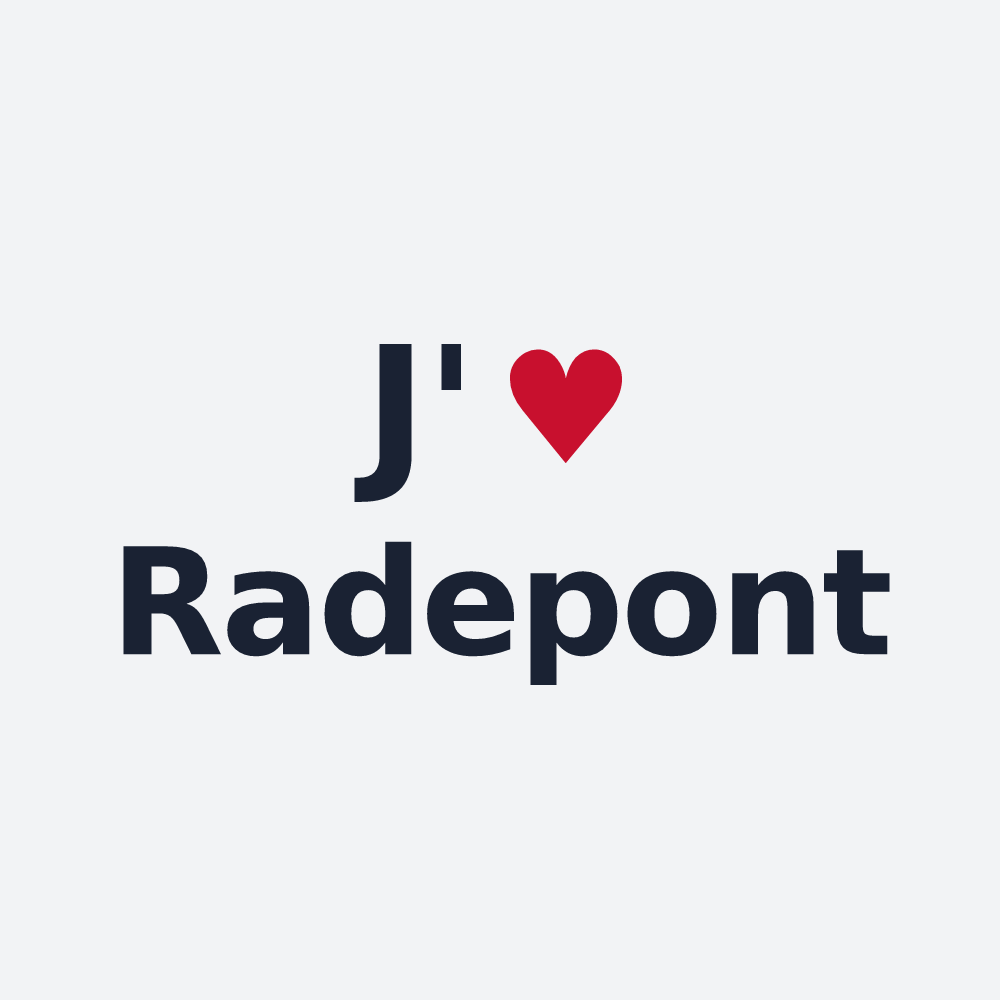 Poster personnalisé Radepont — design J'aime Radepont