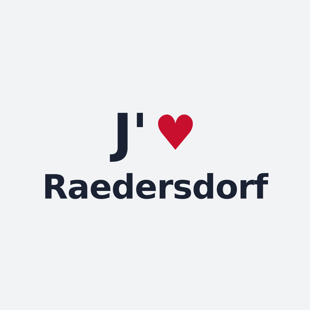 Poster personnalisé Raedersdorf — design J'aime Raedersdorf