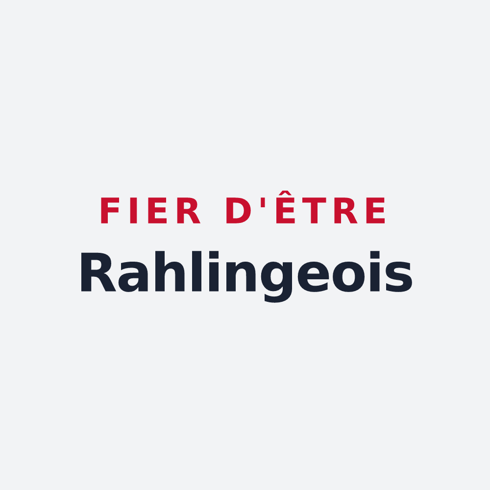 Poster « Fier d'être Rahlingeois » — design pour Rahling