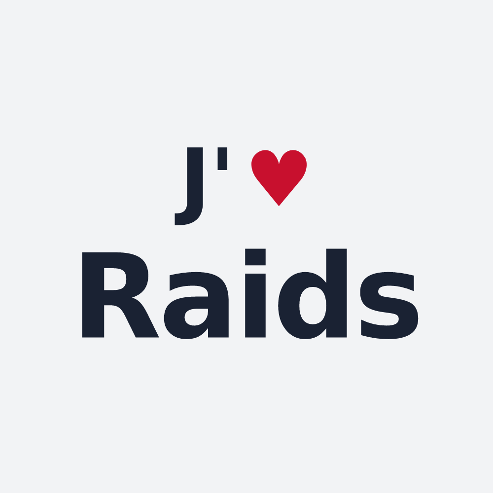 Poster personnalisé Raids — design J'aime Raids