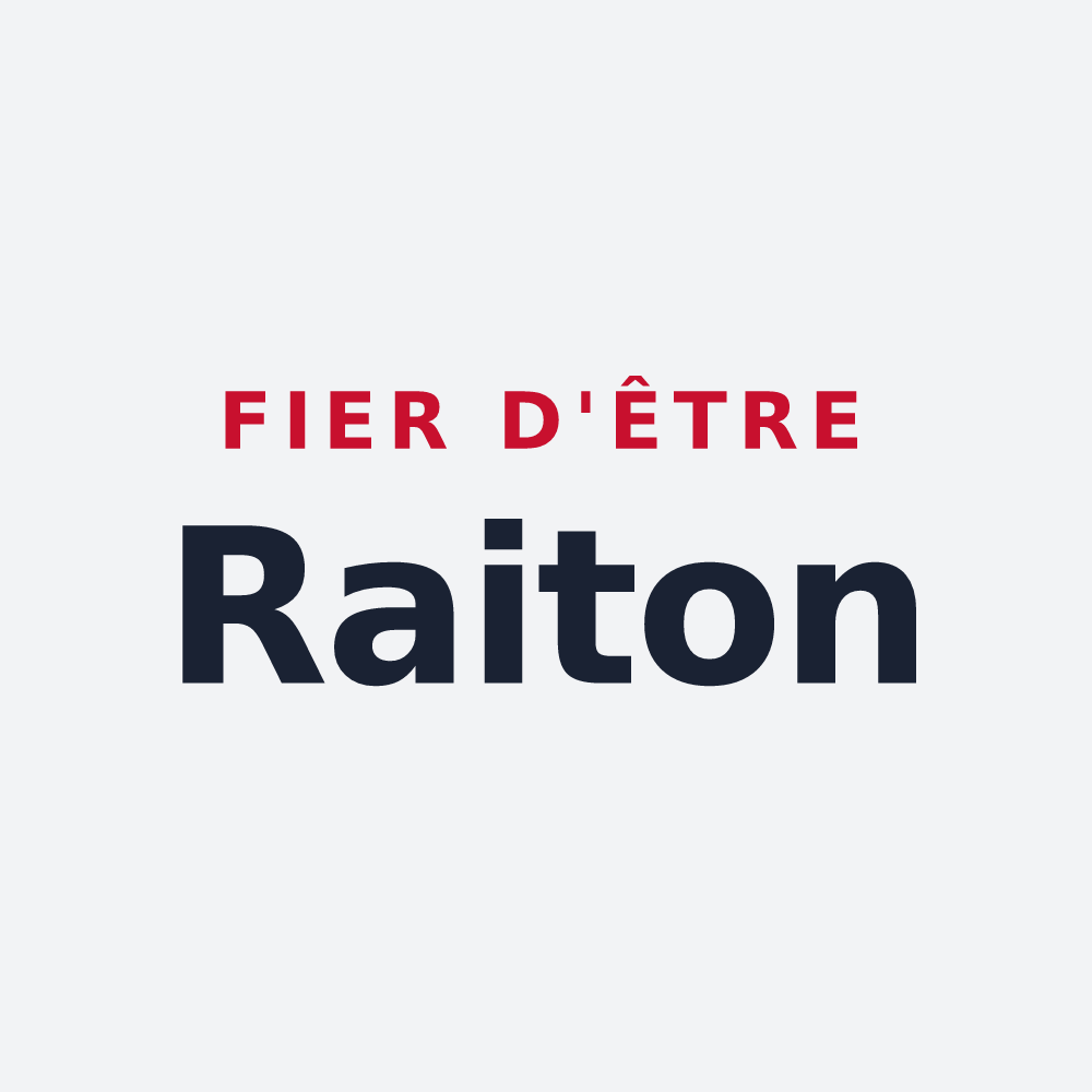 Poster « Fier d'être Raiton » — design pour Raids