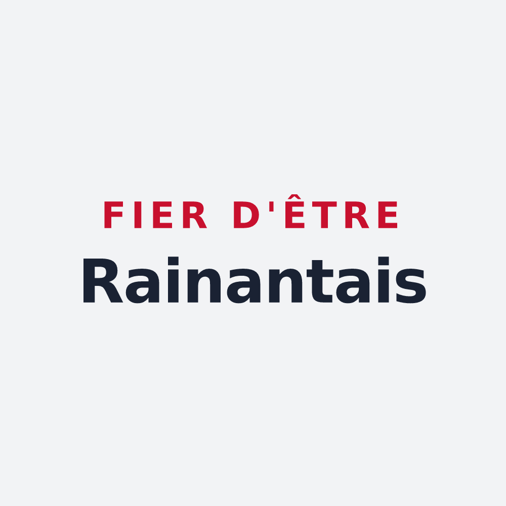 Poster « Fier d'être Rainantais » — design pour Rainans