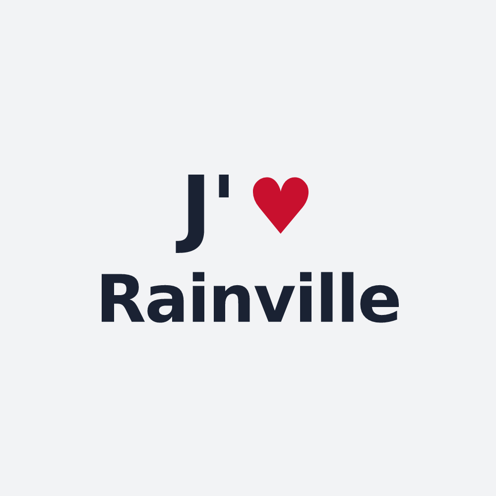 Poster personnalisé Rainville — design J'aime Rainville