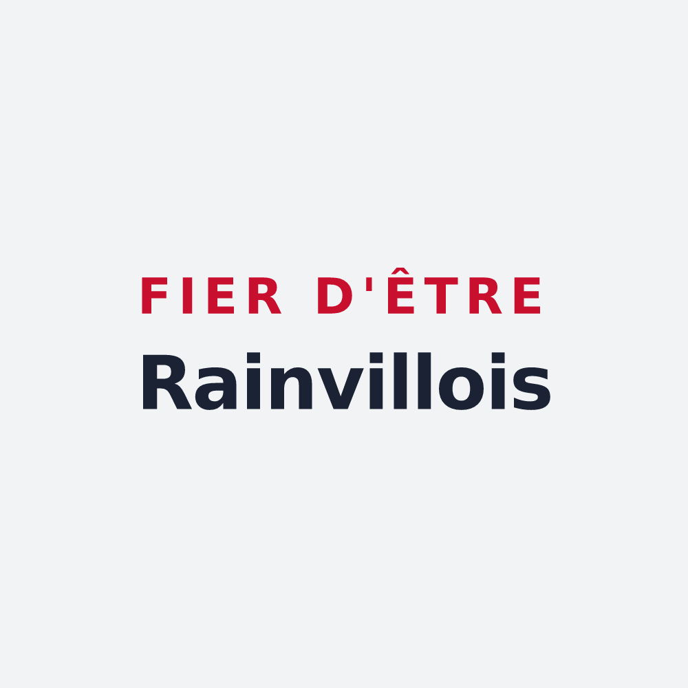 Poster « Fier d'être Rainvillois » — design pour Rainville