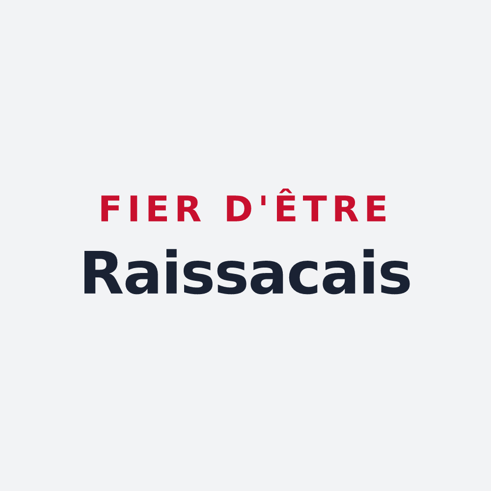 Poster « Fier d'être Raissacais » — design pour Raissac-sur-Lampy