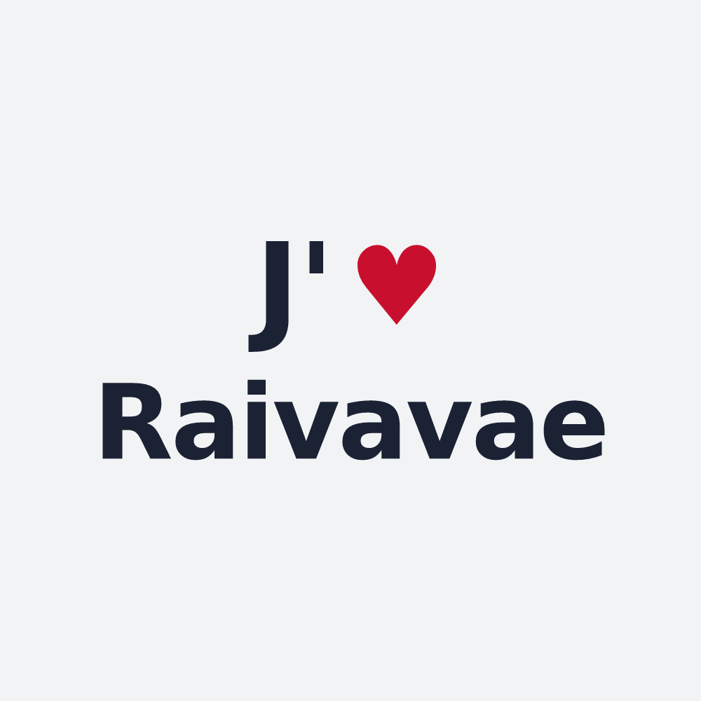 Poster personnalisé Raivavae — design J'aime Raivavae