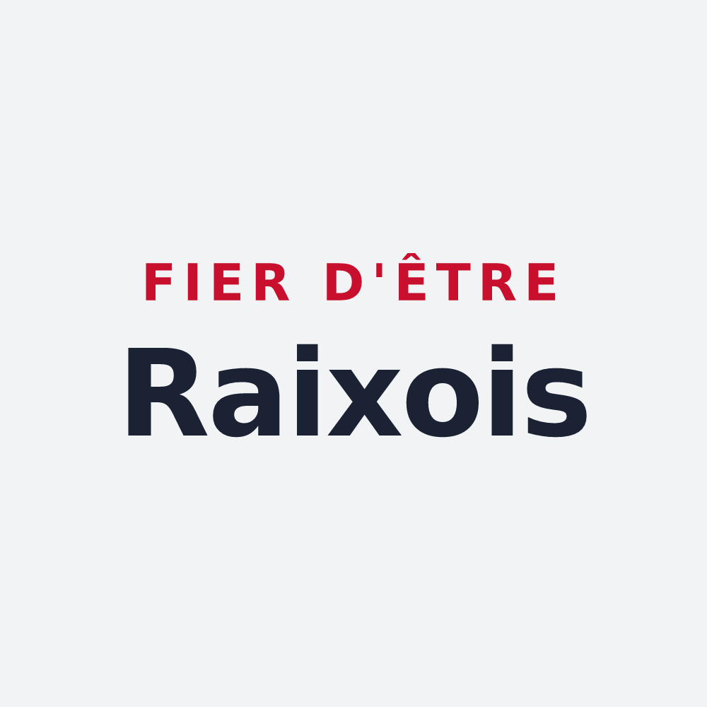 Poster « Fier d'être Raixois » — design pour Raix