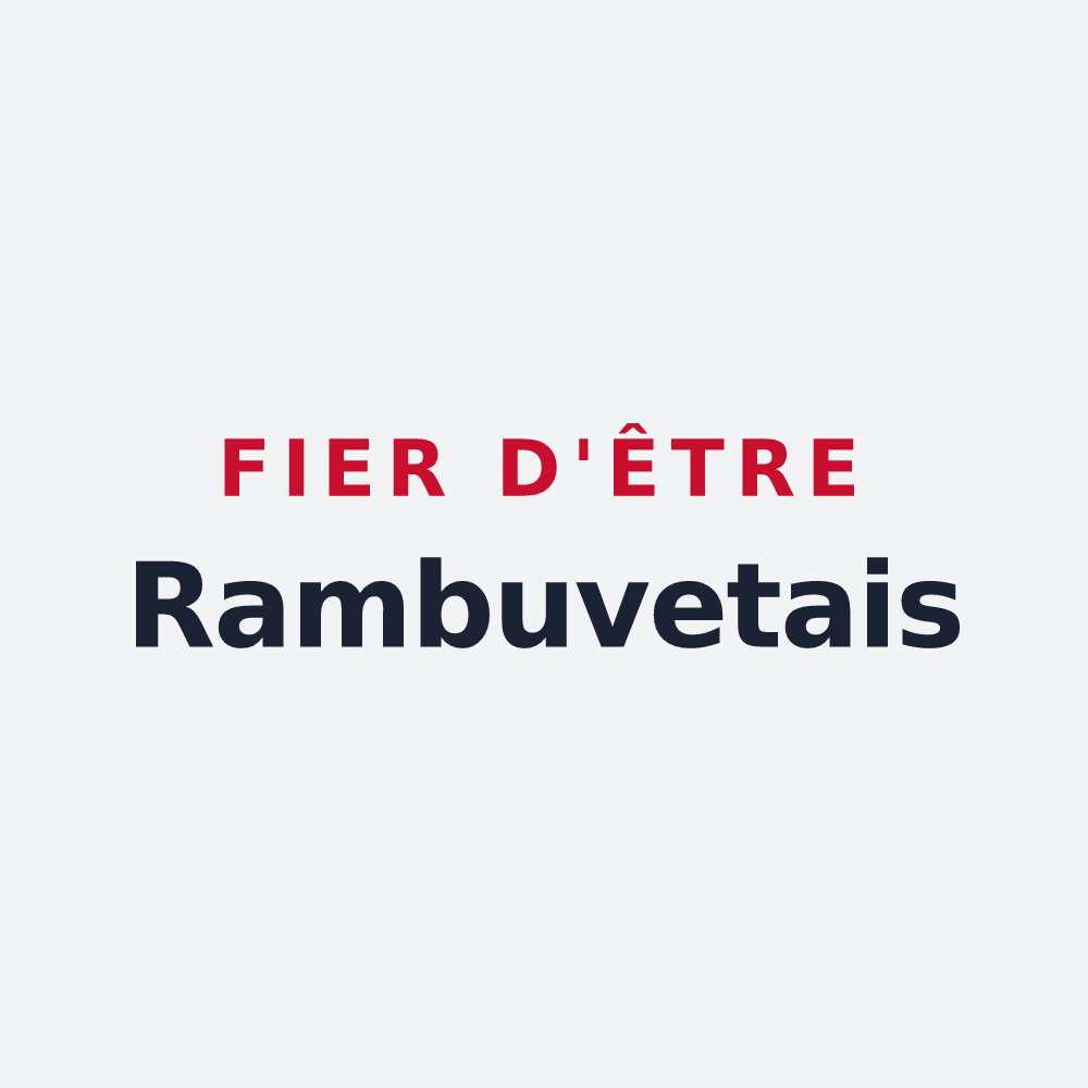 Poster « Fier d'être Rambuvetais » — design pour Rambervillers