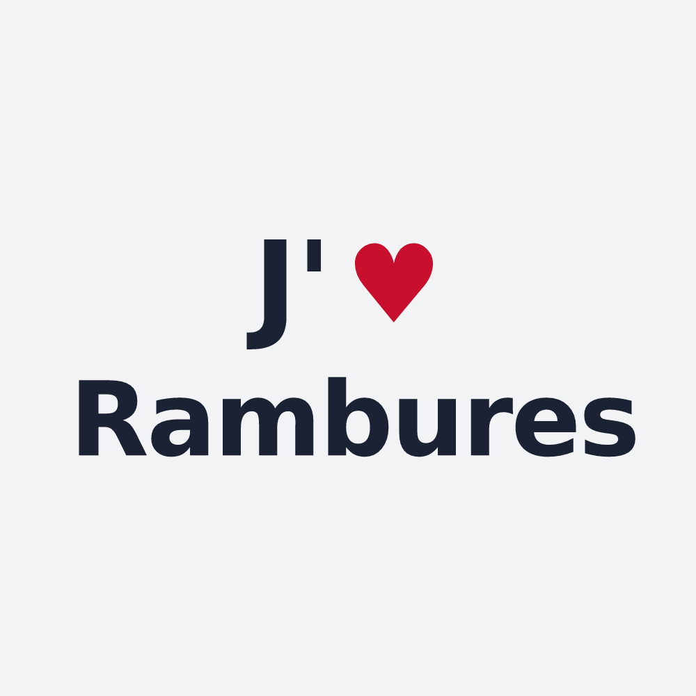 Poster personnalisé Rambures — design J'aime Rambures