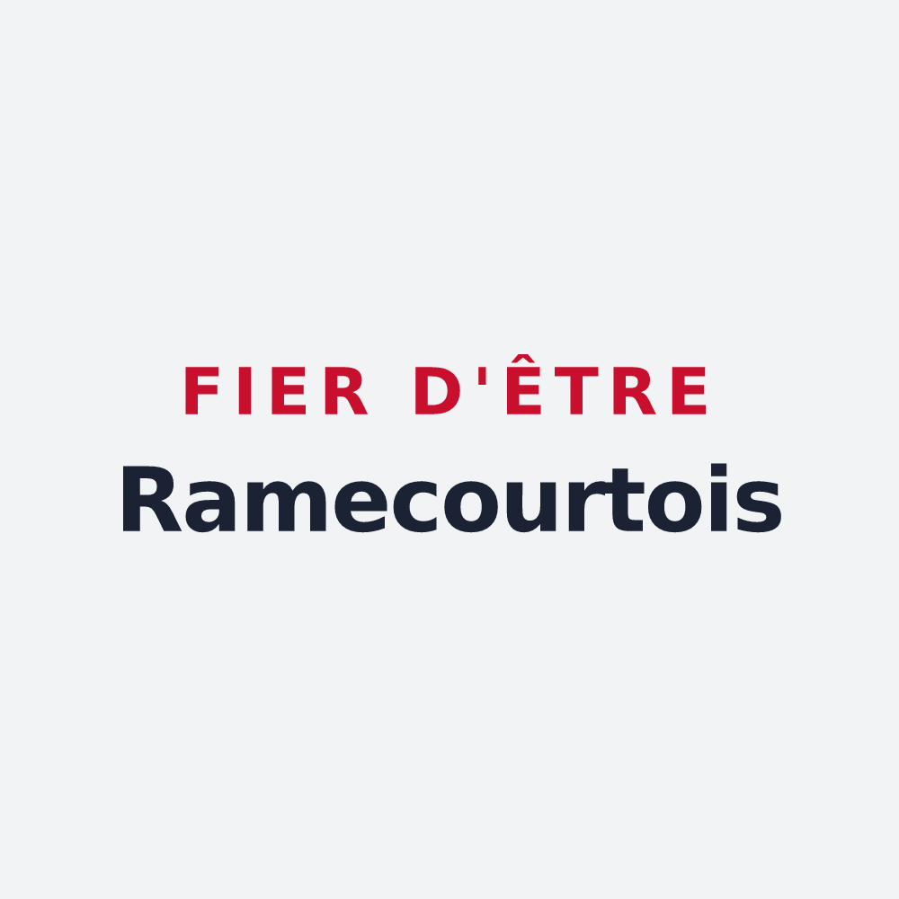 Poster « Fier d'être Ramecourtois » — design pour Ramecourt