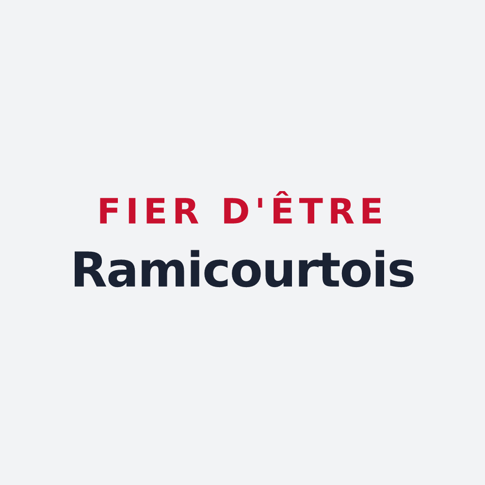 Poster « Fier d'être Ramicourtois » — design pour Ramicourt
