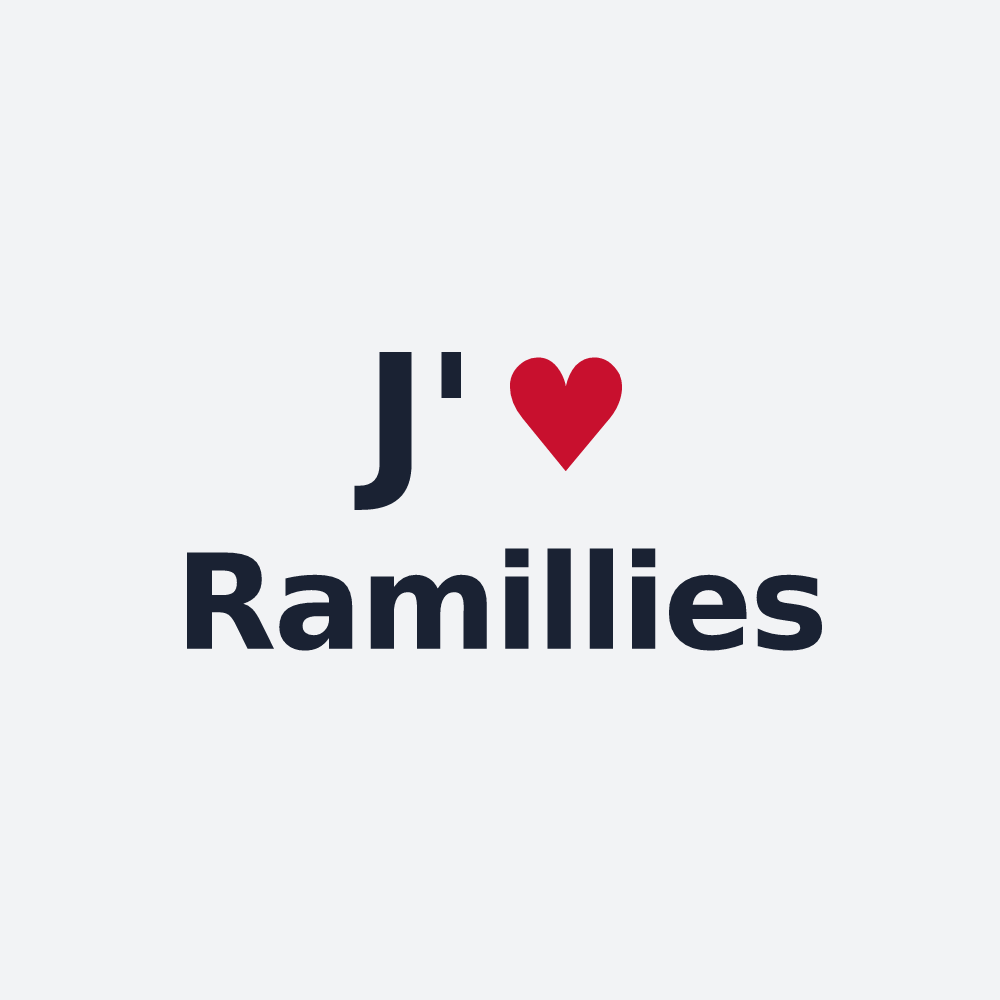 Poster personnalisé Ramillies — design J'aime Ramillies