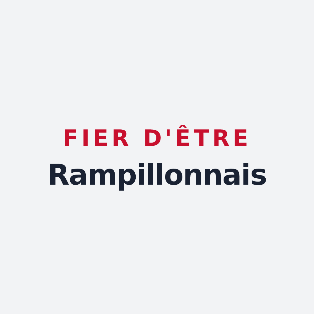 Poster « Fier d'être Rampillonnais » — design pour Rampillon